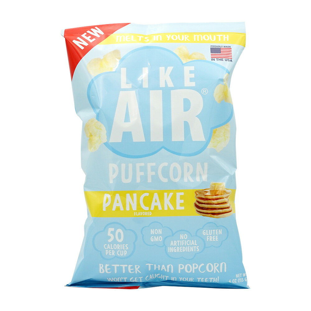 【送料無料】 お菓子 スナック パフコーン パンケーキ 113g ライクエアー おやつ グルテンフリー【Like Air】Puffcorn Pancake, 4oz