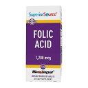 【送料無料】葉酸 1200mcg 100粒 即時溶解タブレット スーペリアソース ビタミンB群【Superior Source】Folic Acid 1200 mcg, 100 Instant Dissolve Tablets