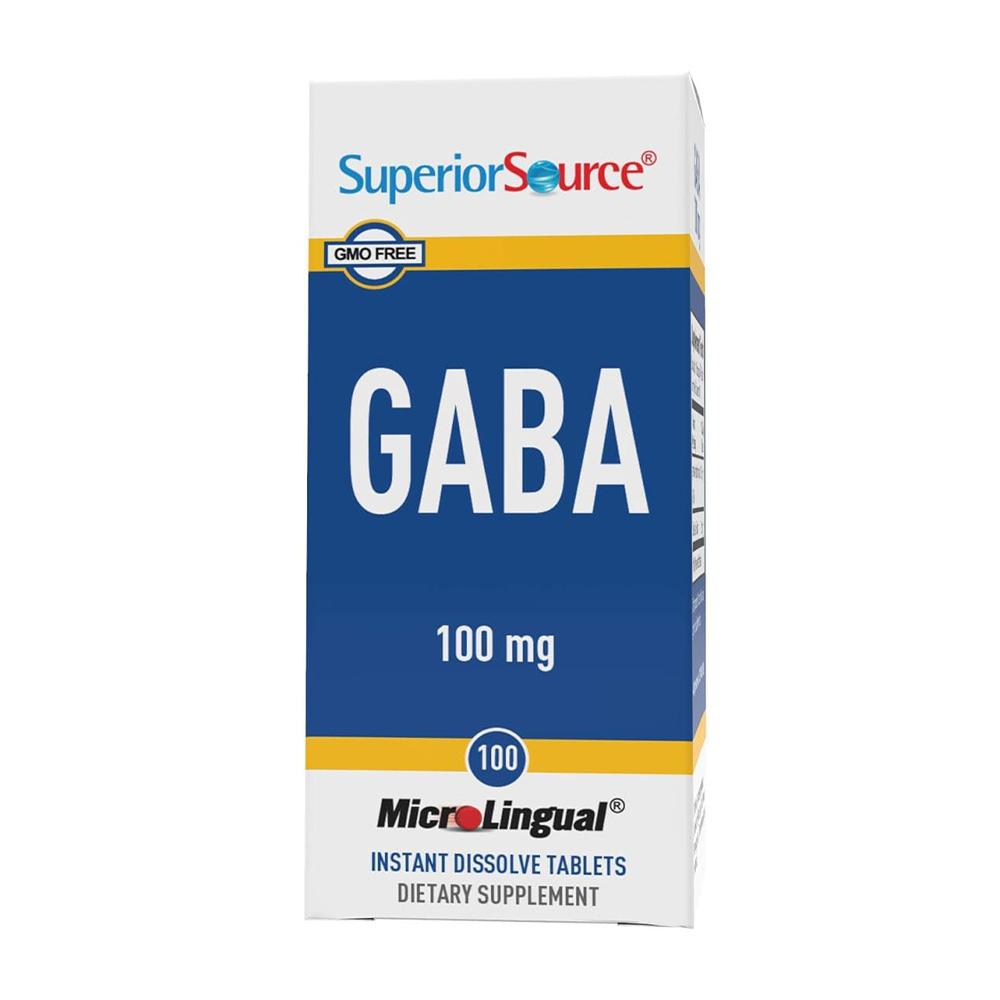 yzMo K}A~m_ 100mg 100 n^ubg X[yA\[XySuperior SourcezGABA (Gamma-Aminobutyric Acid) 100 mg, 100 Instant Dissolve Tablets