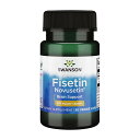 【送料無料】フィセチン ノボセチン 100mg 30粒 ベジカプセル スワンソン【Swanson】Fisetin Novusetin 100 mg, 30 Veggie Caps