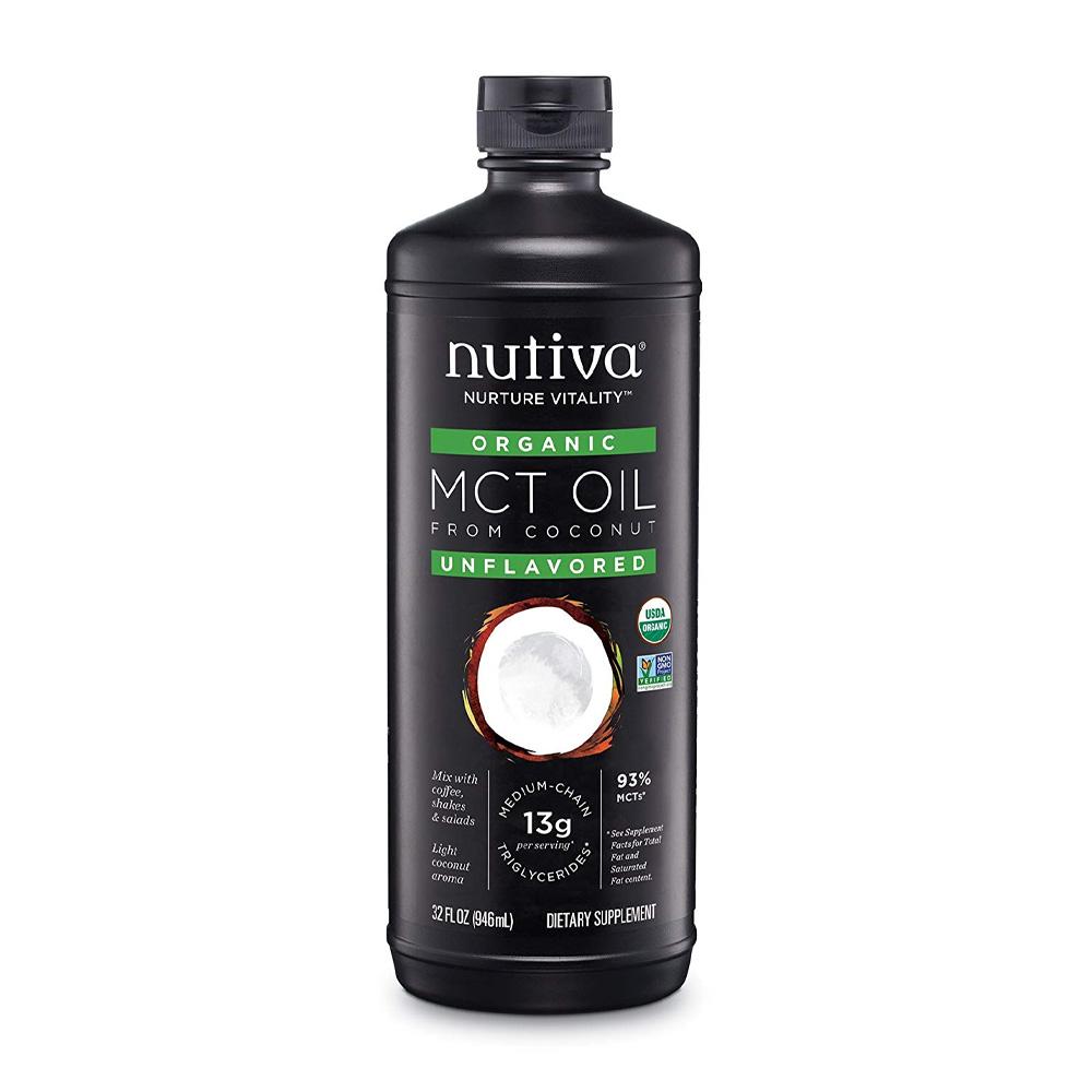  オーガニック MCTオイル ココナッツ由来 ノンフレーバー 946ml ヌティバOrganic MCT Oil from Coconut, Unflavored 32 fl oz