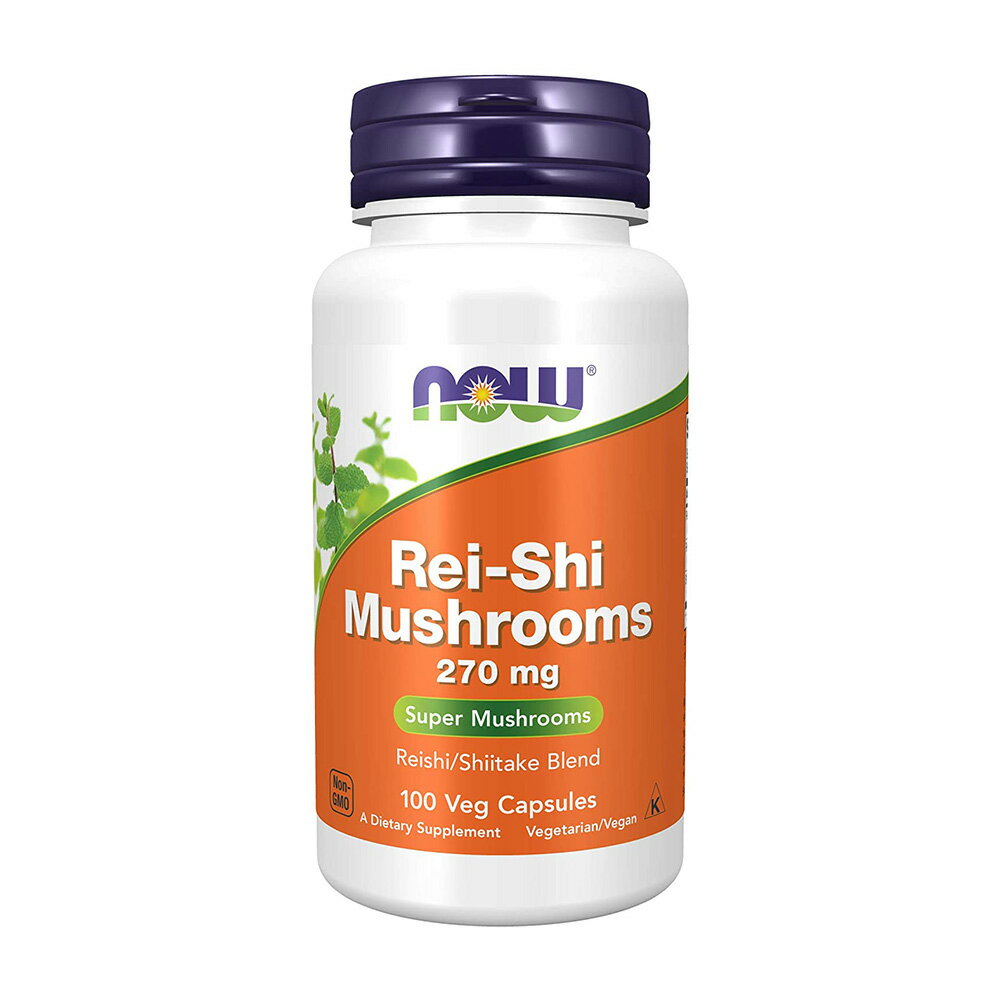 ̵ۥ쥤 ޥå롼 270mg 100γ ٥ץ Υ ʥաNow FoodsRei-Shi Mushrooms 270mg 100 Veg Capsules