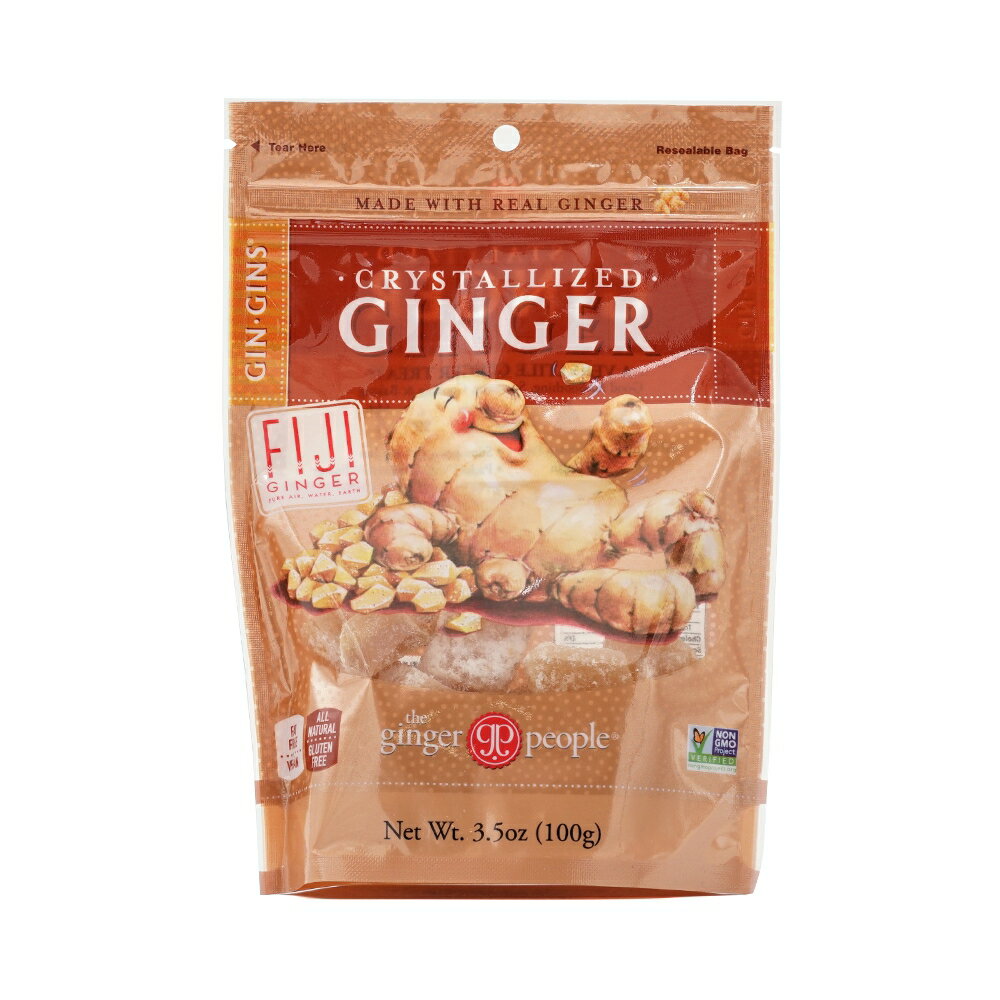 yz WEW NX^CYh WW[ LfB[ tBW[WW[ 100g WW[s[v yGinger PeoplezGin Gins Crystallized Ginger Candy Fiji ginger, 3.5 oz