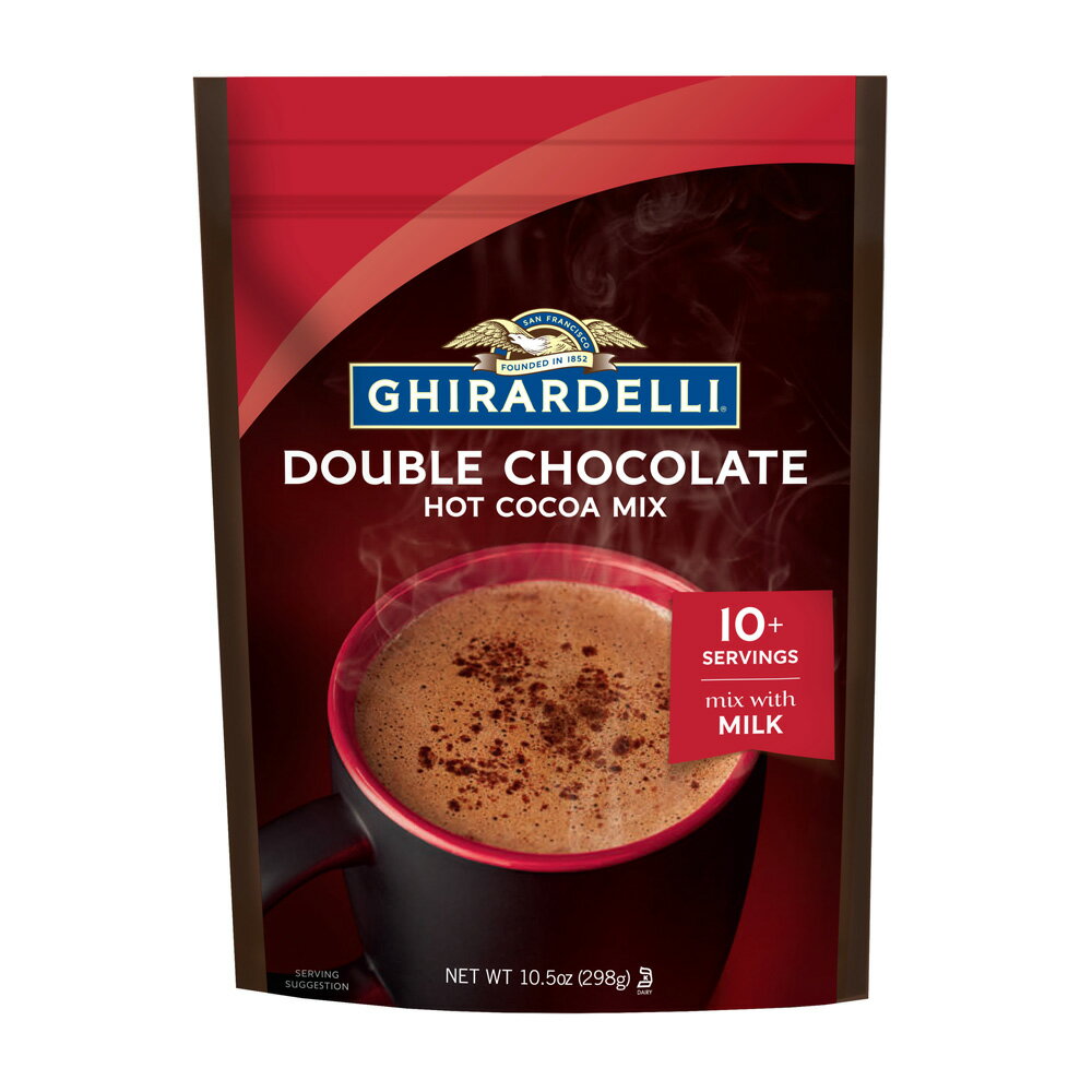 【送料無料】 ダブルチョコレート ホット ココア ミックス 298g ギラデリ【Ghirardelli】Double Chocolate, Hot Cocoa Mix 10.5oz