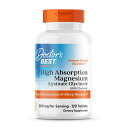 【送料無料】 高吸収 マグネシウム 100mg 120粒 タブレット ドクターズベスト【Doctor 039 s Best】High Absorption Magnusium, 120 Tablets