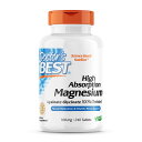  高吸収 マグネシウム 240粒 タブレット ドクターズベストHigh Absorption Magnesium 100 mg, 240 Tablets