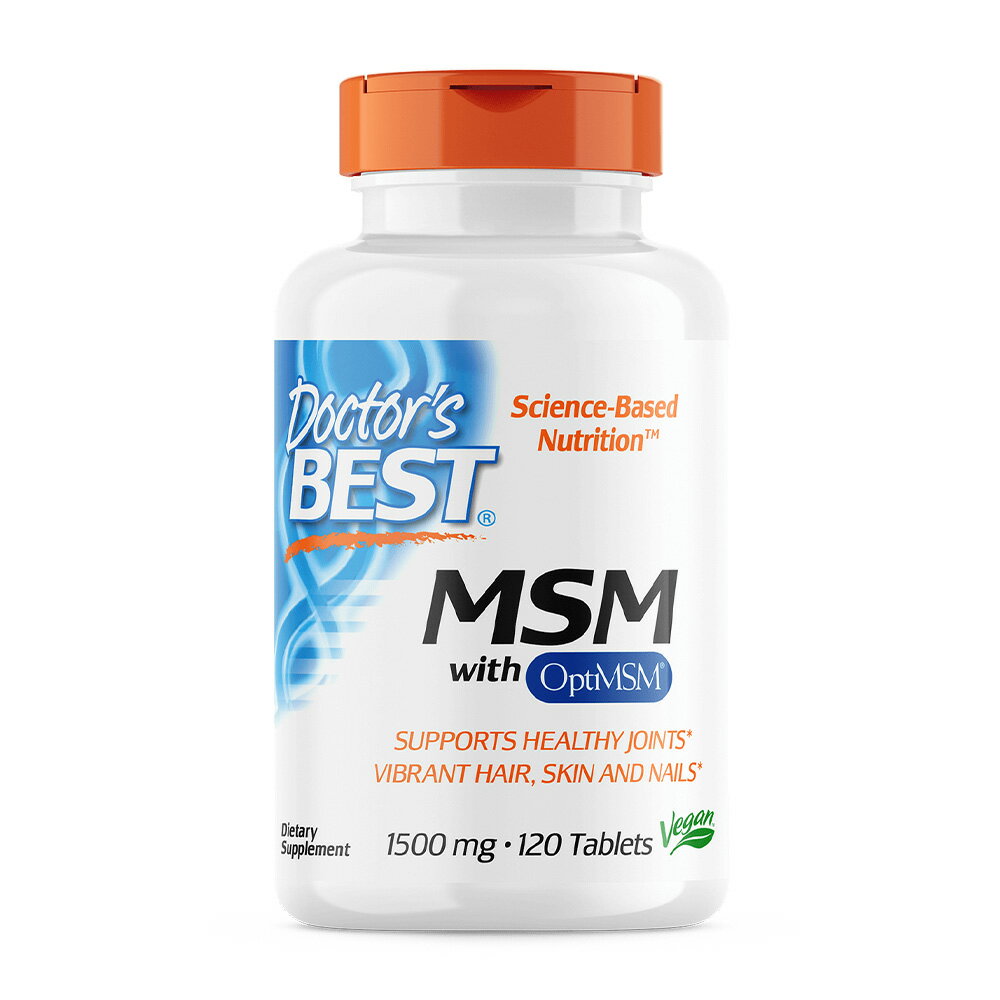 ̵ MSM 1500mg 120γ ֥å ɥ٥ȡDoctor's BestMSM with OptiMSM, 1500 mg, 120 Tablets