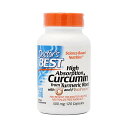 【送料無料】 高吸収 クルクミンエキス 500mg 120粒 カプセル ドクターズベスト 健康【Doctor's Best】High Absorption Curcumin 500 mg 120 Capsules