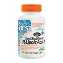 【送料無料】 R-リポ酸 100mg 180粒 ベジカプセル ドクターズベスト【Doctor's Best】Stabilized R-Lipoic Acid with BioEnhanced Na-RALA 100 mg, 180 Veggie Caps