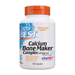 【送料無料】 カルシウム ボーンメーカー コンプレックス 180粒 カプセル ドクターズベスト【Doctor's Best】Calcium Bone Maker Complex with MCHCal, 180 Capsules