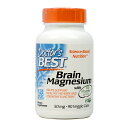 【送料無料】ブレイン マグネシウム 50mg 90粒 ベジカプセル ドクターズベスト【Doctor's Best】Brain Magnesium 50 mg, 90 Veg Capsules
