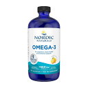 【送料無料】オメガ3 96回分 レモン味 フィッシュオイル 液体タイプ 精製魚油 473 ml DHA EPA【Nordic Naturals】Omega-3 Lemon 1560 mg 16 fl oz