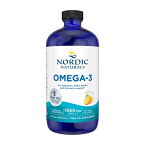【送料無料】オメガ3 96回分 レモン味 フィッシュオイル 液体タイプ 精製魚油 473 ml DHA+EPA【Nordic Naturals】Omega-3 Lemon 1560 mg 16 fl oz