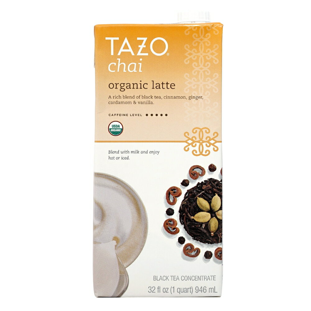 【送料無料】 オーガニック チャイラテ ブラックティー 946ml タゾ チャイティー 飲料 ドリンク 冬【Tazo】Organic Chai Latte 32 fl oz