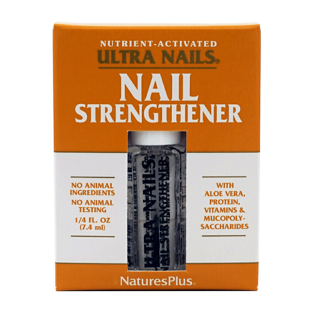 【送料無料】 ウルトラネイル ネイルストレングスナー 7ml ネイチャーズプラス 爪強化 ネイルケア 美容【Natures Plus】Nutrient-Activated Ultra Nails Nail Strengthener, 0.25 fl oz