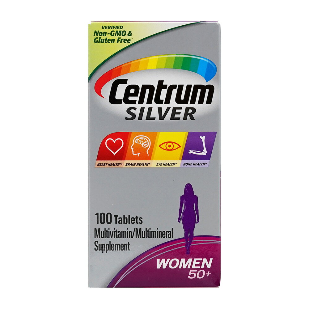 【送料無料】 マルチビタミン シルバー 50歳以上向け 女性用 100粒 タブレット セントラム【Centrum】Centrum Silver Women 50 , 100 Tablets