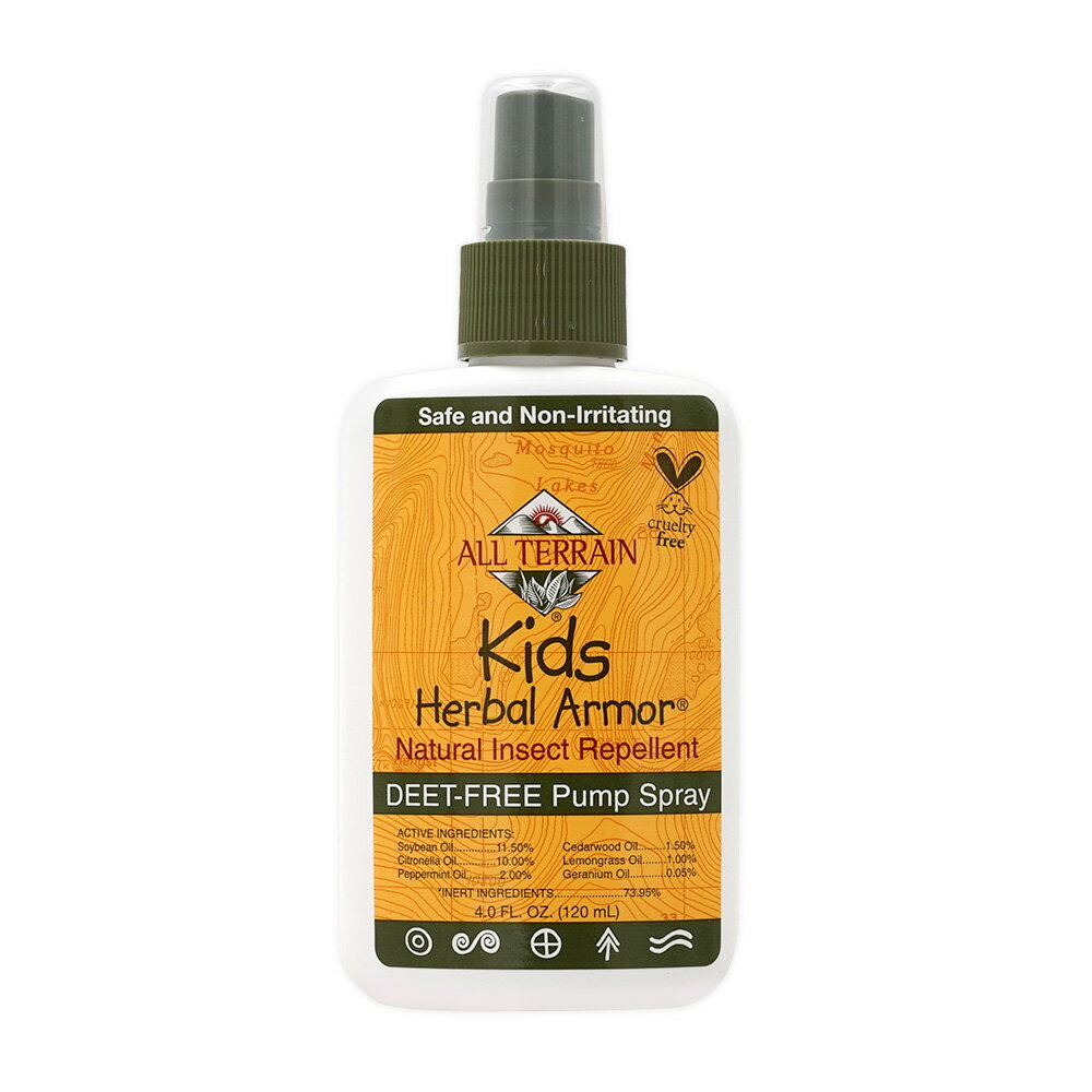 【送料無料】 キッズ ハーバル アロマ ナチュラル インセクトリペレント 120ml 虫 夏 子供用【Quantum Health】Kids Herbal Armor, Natural Insect Repellent, DEET-FREE Pump Spray 4 fl oz