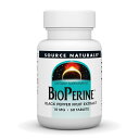 【送料無料】 バイオペリン 10mg 60粒 タブレット ソースナチュラルズ コショウ【Source Naturals】BioPerine 10 mg, 60 Tablets