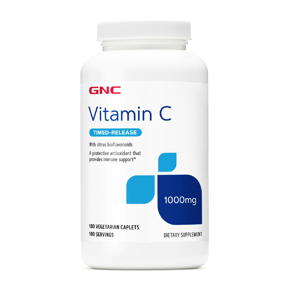 【送料無料】 ビタミンC タイムリリース 1000mg 180粒 ベジカプレット ジーエヌシー ビタミン 美容 健康【GNC】Vitamin C Timed-Release 1000 mg, 180 Veg Caplets