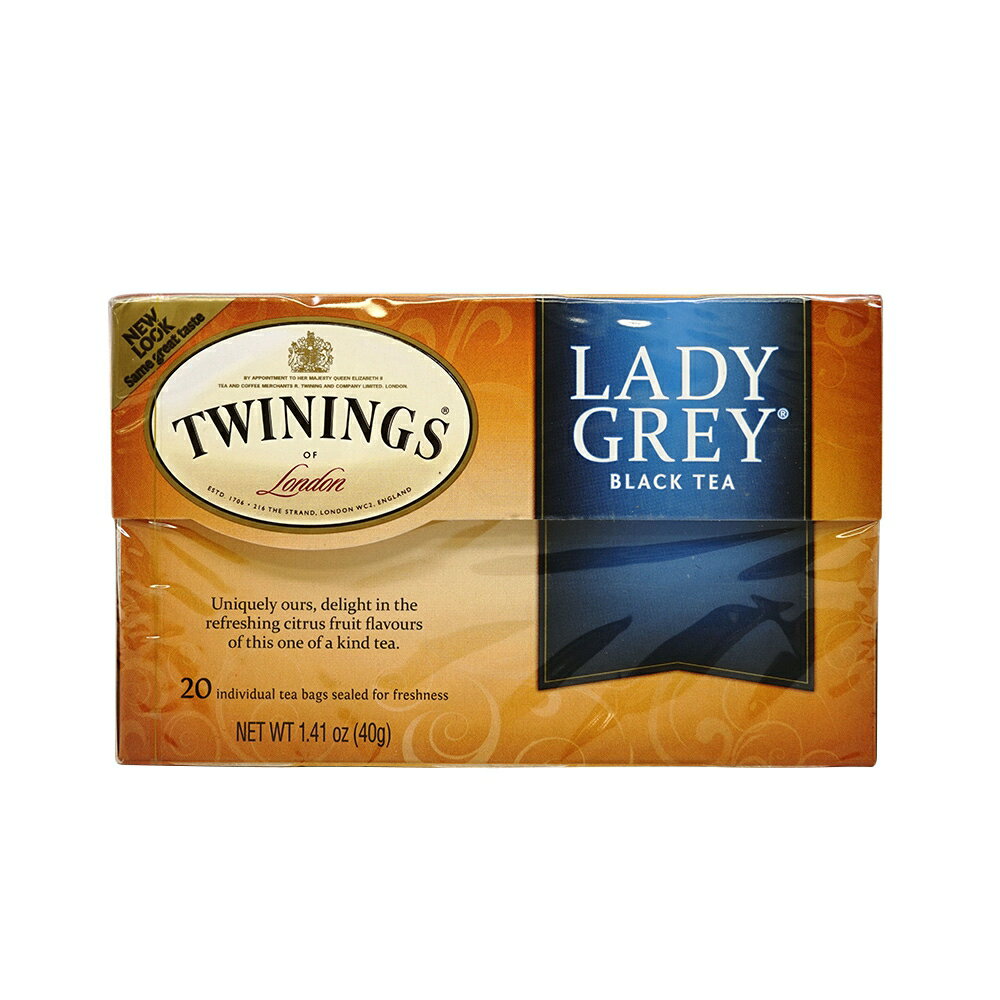 【送料無料】 レディグレイ ブラックティー 紅茶 20個入り ティーバック トワイニング 飲料 冬【Twinings】Lady Grey Tea Black Tea, 20 Tea Bags