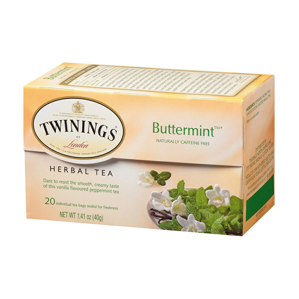 yz o^[~g eB[ n[ueB[ 20 eB[obN e40g gCjO  hN yTwiningszButtermint Tea, 20 Tea Bags