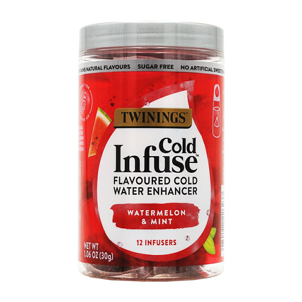 yz R[hCt[Y EH[^[~g 12 gCjO hN yTwiningszCold Infuse Watermelon & Mint, 12 Infusers