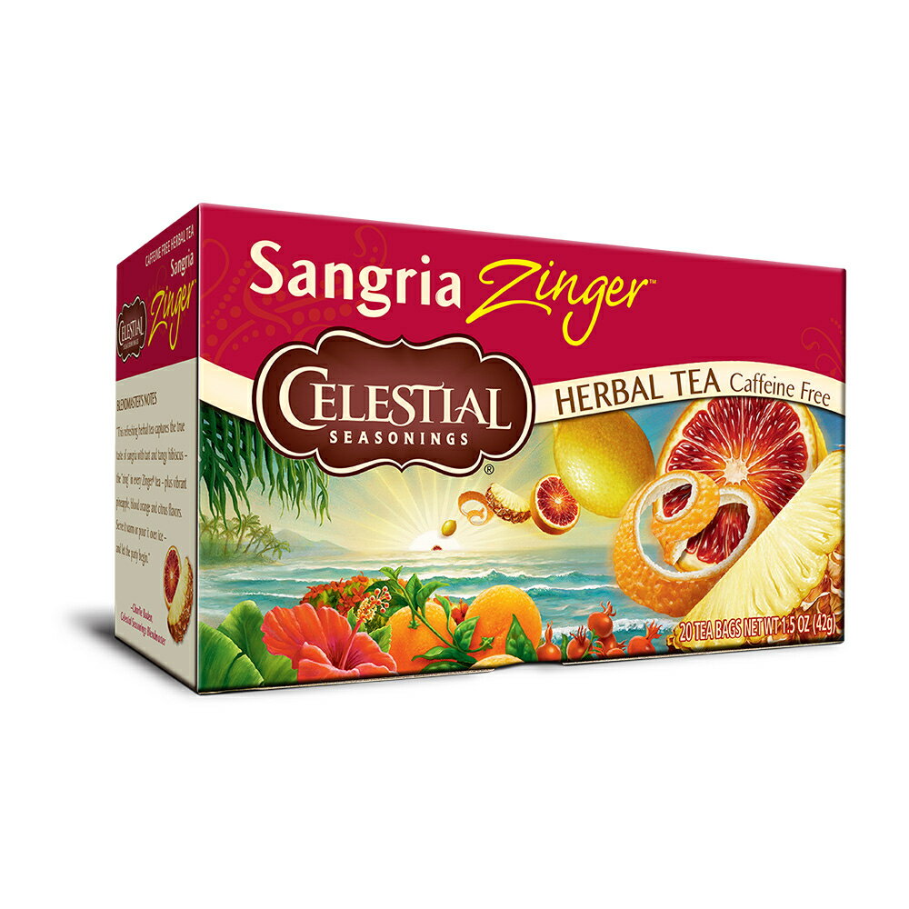 yzn[ueB[ TOAWW[ 20 eB[obN ZbVV[YjOX  hN mJtFC g ~yCelestial SeasoningszHerbal Tea, Sangria Zinger 20 Tea Bags