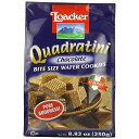 【送料無料】クワドラティーニ チョコレート ウエハース クッキー 250g ローカー ロアカー お菓子 スナック おやつ【Loacker】Quadratini Chocolate, 8.82 oz