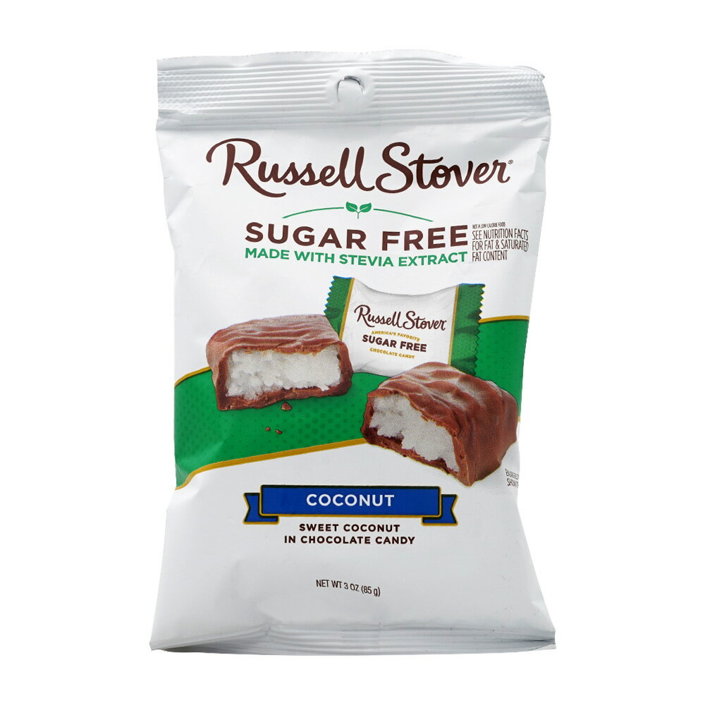 yz LfB[ VK[t[ XC[gRRibc `R[g LfB  85g bZXg[o[ َqyRussell StoverzSugar Free Sweet Coconut in Chocolate Candy Bag, 3 oz