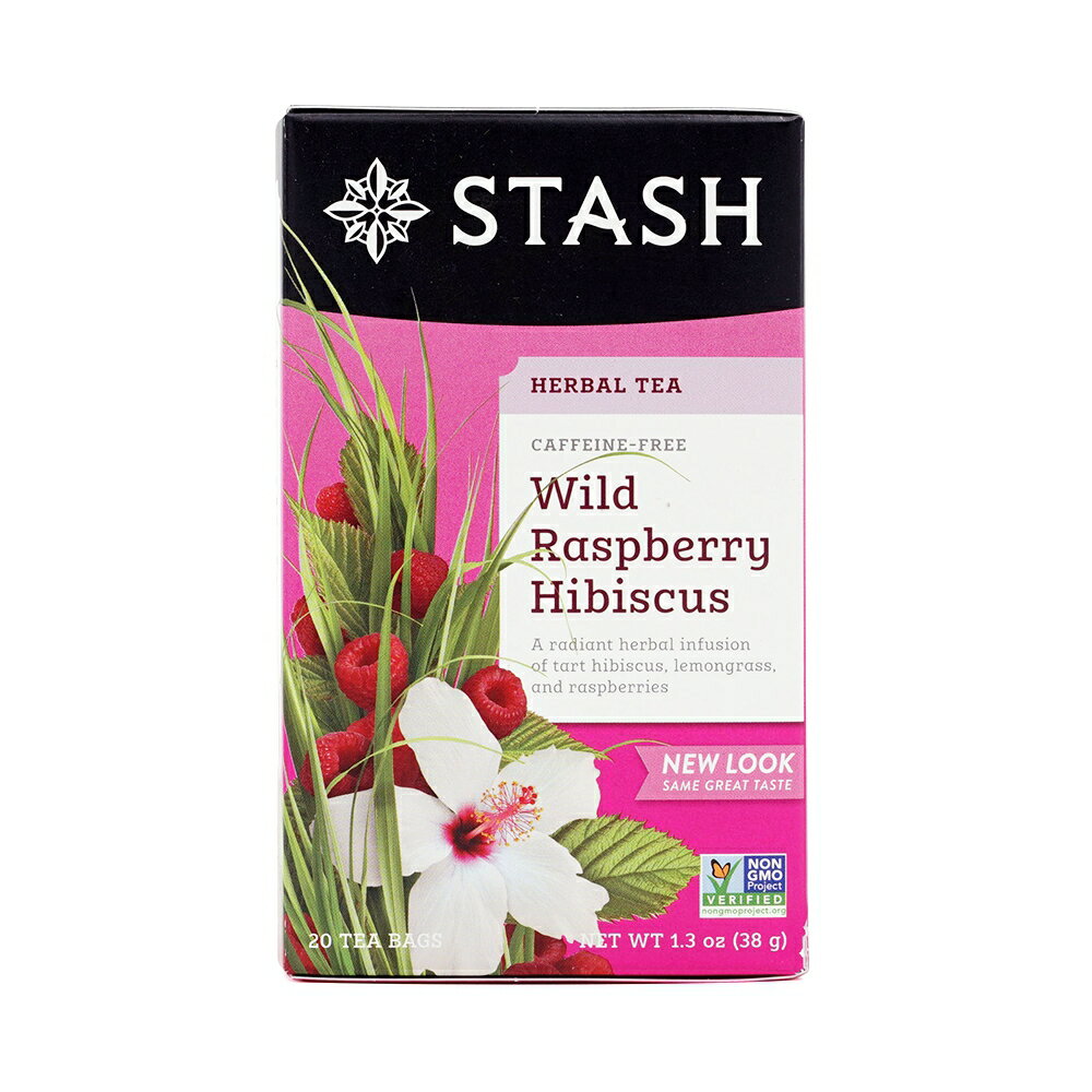 【送料無料】 ハーブティー ワイルドラズベリー ハイビスカス 20個入り ティーバック スタッシュ 飲料 ドリンク【Stash】Herbal Tea, Wild Raspberry Hibiscus 1.3 OZ.のサムネイル