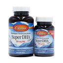 【送料無料】 スーパーDHA ジェム 500mg 60粒+20粒 計80粒 ソフトジェル カールソンラボ 大容量【Carlson Labs】Super DHA Gems 500 mg, 80 Softgels (60 Softgels + 20 Softgels)