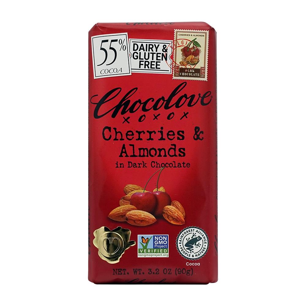 ̵ ꡼ 祳졼 90g 祳 ƥե꡼ 祳 ĥ祳 ۻ ġChocoloveCherries & Almonds in Dark Chocolate, 3.2 oz