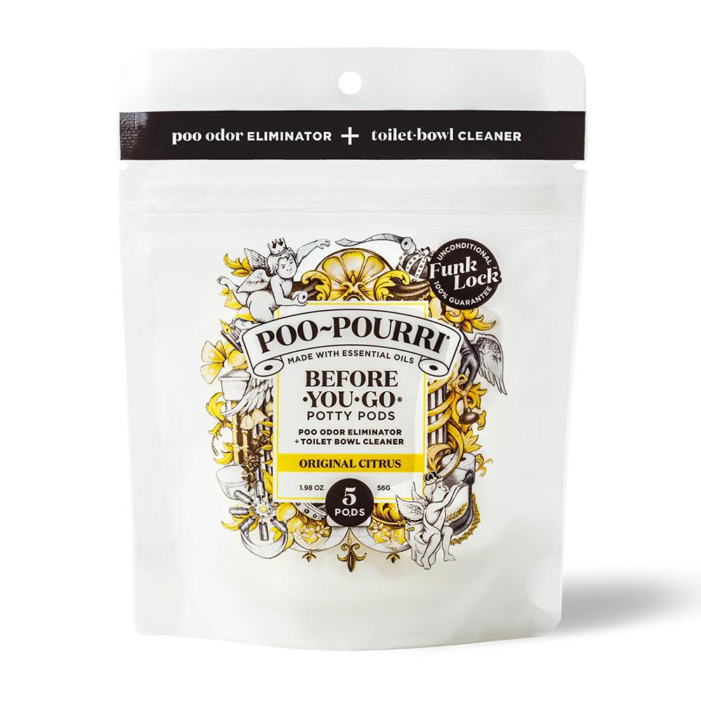 【送料無料】 トイレ 消臭剤 洗浄剤 オリジナルシトラス 5個入り 56g プープリ 掃除 ニオイ【Poo-Pourri】Before-You-Go Potty Pods Original Citrus (5 Pods), 1.98 oz