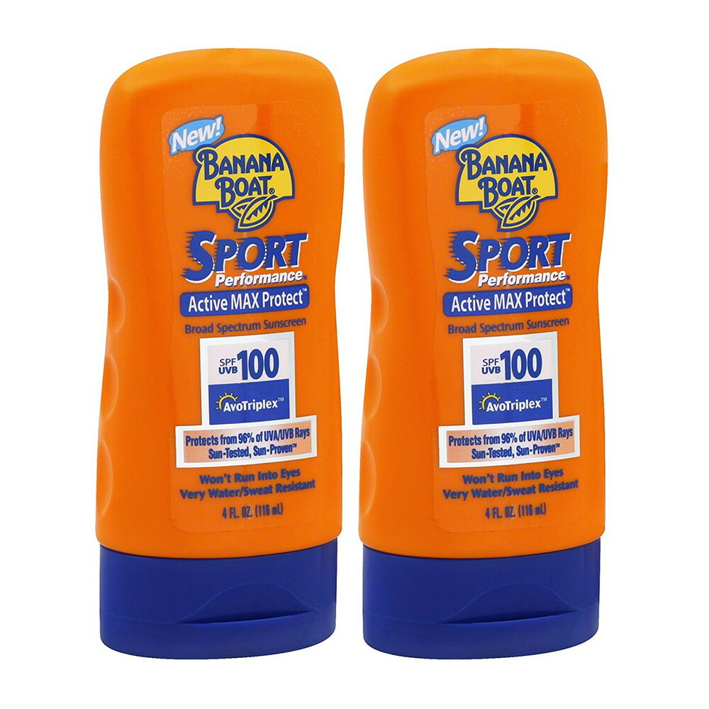 【送料無料】 2個セット スポーツ パフォーマンス サンスクリーン ローション SPF100 118 ml バナナボート 日焼け止め 夏【Banana Boat】Sport Performance Sunscreen Lotion SPF100 4 fl ozのサムネイル