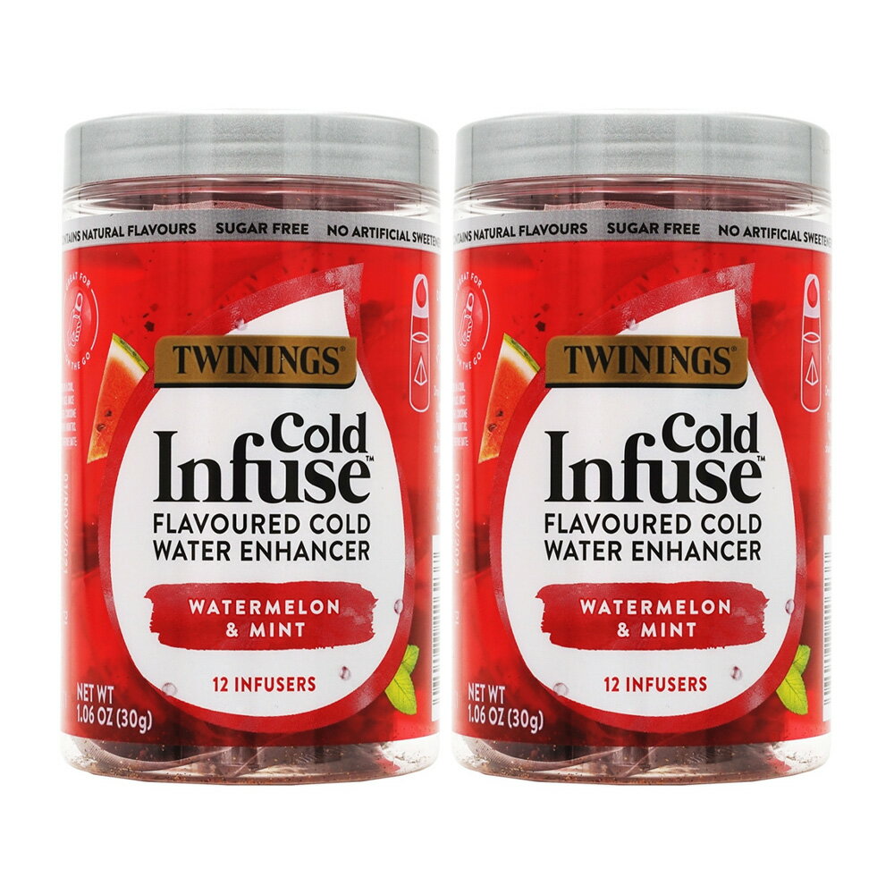 yz 2Zbg R[hCt[Y EH[^[~g 12 gCjO hN yTwiningszCold Infuse Watermelon & Mint, 12 Infusers