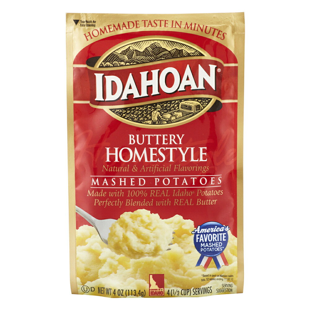 楽天VitaCafe【送料無料】 マッシュドポテト バター風味 ホームスタイル 113.4g アイダホアン【Idahoan Foods】Buttery Homestyle, Mashed Potatoes 4 oz