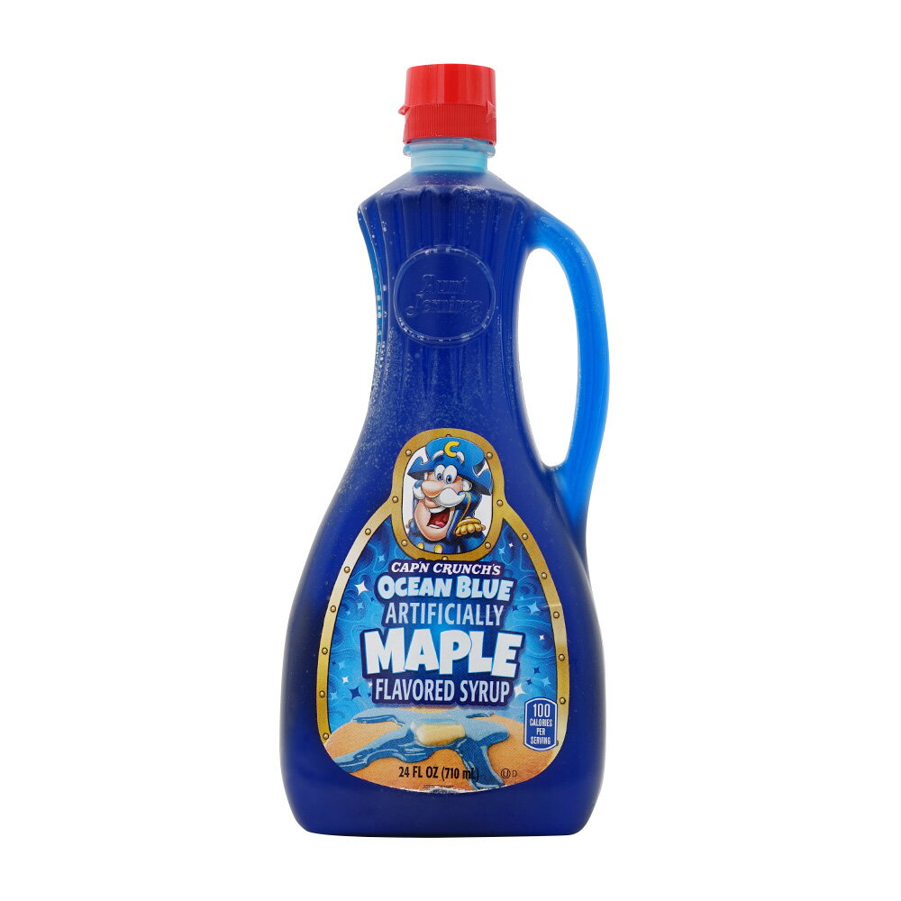  オーシャンブルー メープル味 シロップ 710ml キャプンクランチ 甘い おやつ 調味料 ベーキング Capn Crunchs Ocean Blue Artificially Maple Flavored Syrup 24 fl oz