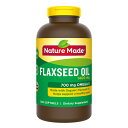  フラックスシードオイル 1400mg 300粒 リキッドソフトジェル 亜麻仁オイル 亜麻仁油 ネイチャーメイドFlaxseed Oil 1400 mg, 300 Liquid Softgels