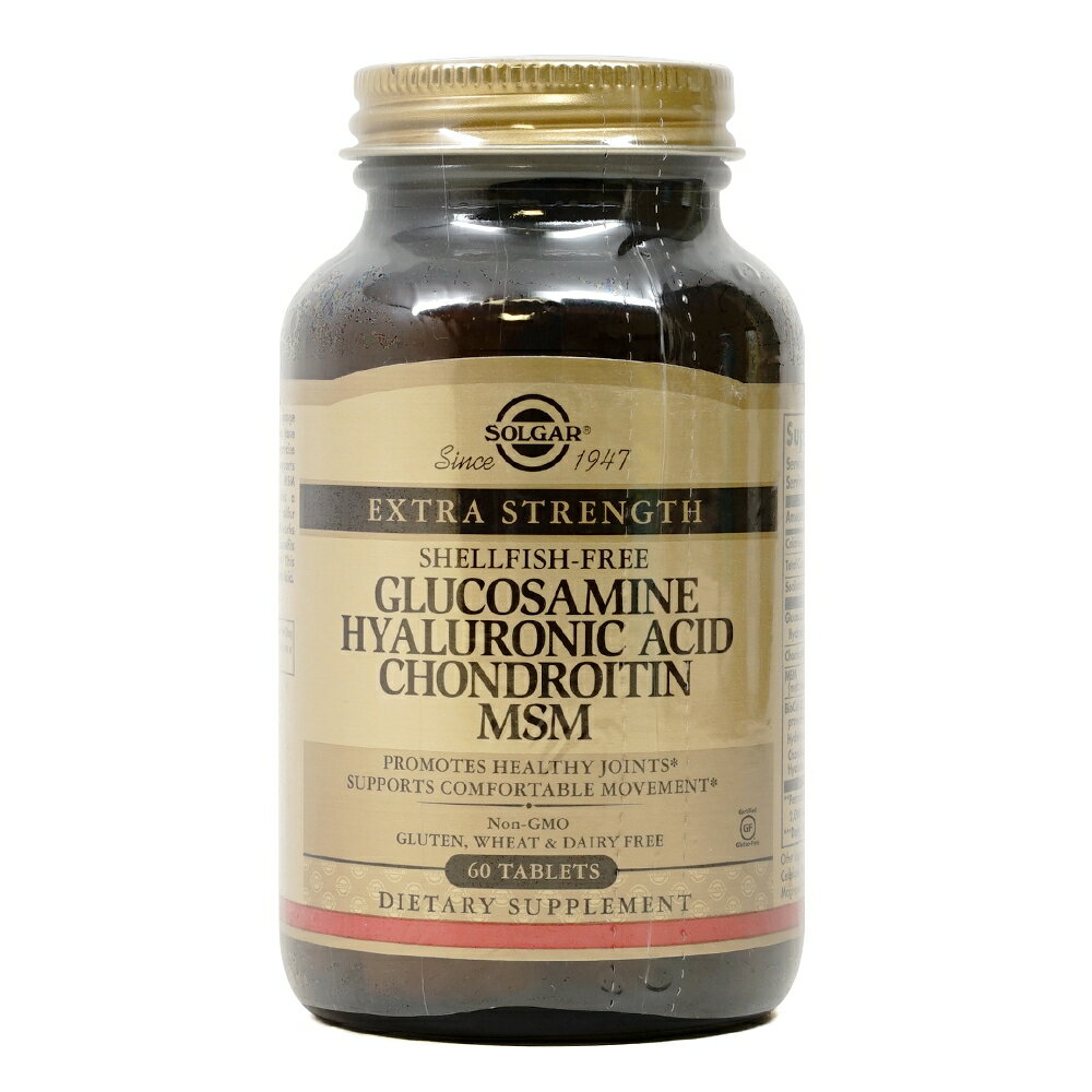 ڥꥢ󥹥롪̣´ֶᡪ 륳ߥ ҥ ɥ MSM 60γ ֥å 륬SolgarGlucosamine Hyaluronic Acid Chondroitin MSM, 60 Tablets