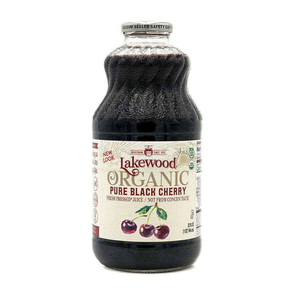 【送料無料】オーガニック ピュア ブラックチェリー ジュース 946ml レイクウッド 飲料 ドリンク【Lakewood】Organic Pure Black Cherry Juice, 32 fl ozのサムネイル