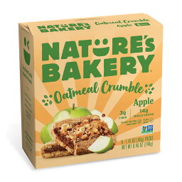 【送料無料】 オートミール クランブルバー アップル 6個入り 各40g パック ネイチャーズベーカリー 栄養 おやつ【Nature's Bakery】Oatmeal Crumble Bar, Apple 6 Packs