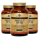 【送料無料】3個セット オメガ-3 EPA&DHA 700mg 60粒 ソフトジェル ソルガー【Solgar】Omega-3 EPA & DHA 700 mg,...