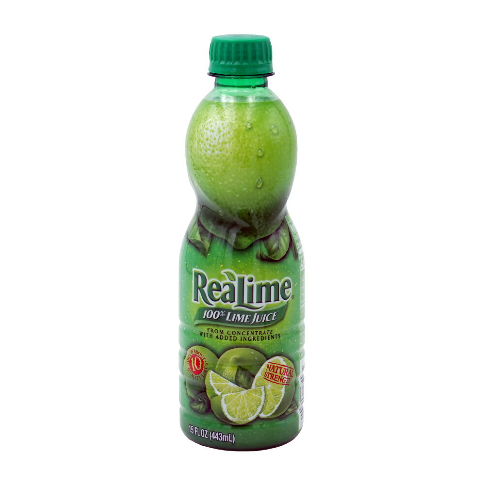 楽天VitaCafe【送料無料】 100％ ライムジュース 443ml リアライム ドリンク 飲料 調味料【Realime】ReaLime, 100％ Lime Juice 15 fl oz