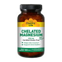 【送料無料】 キレートマグネシウム 250mg 180粒 タブレット カントリーライフ マグネシウム【Country Life】Chelated Magnesium 250 mg, 180 Tablets