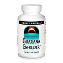  ガラナエナジャイザー 900mg 200粒 タブレット ソースナチュラルズGuarana Energizer 900 mg, 200 Tablets