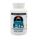 【送料無料】 ビタミン B-125 125mg 90粒 タブレット ソースナチュラルズ【Source Naturals】Vitamin B-125 125 mg, 90 Tablets