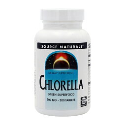 【送料無料】 クロレラ 500mg 200粒 タブレット ソースナチュラルズ【Source Naturals】Chlorella 500 mg, 200 Tablets