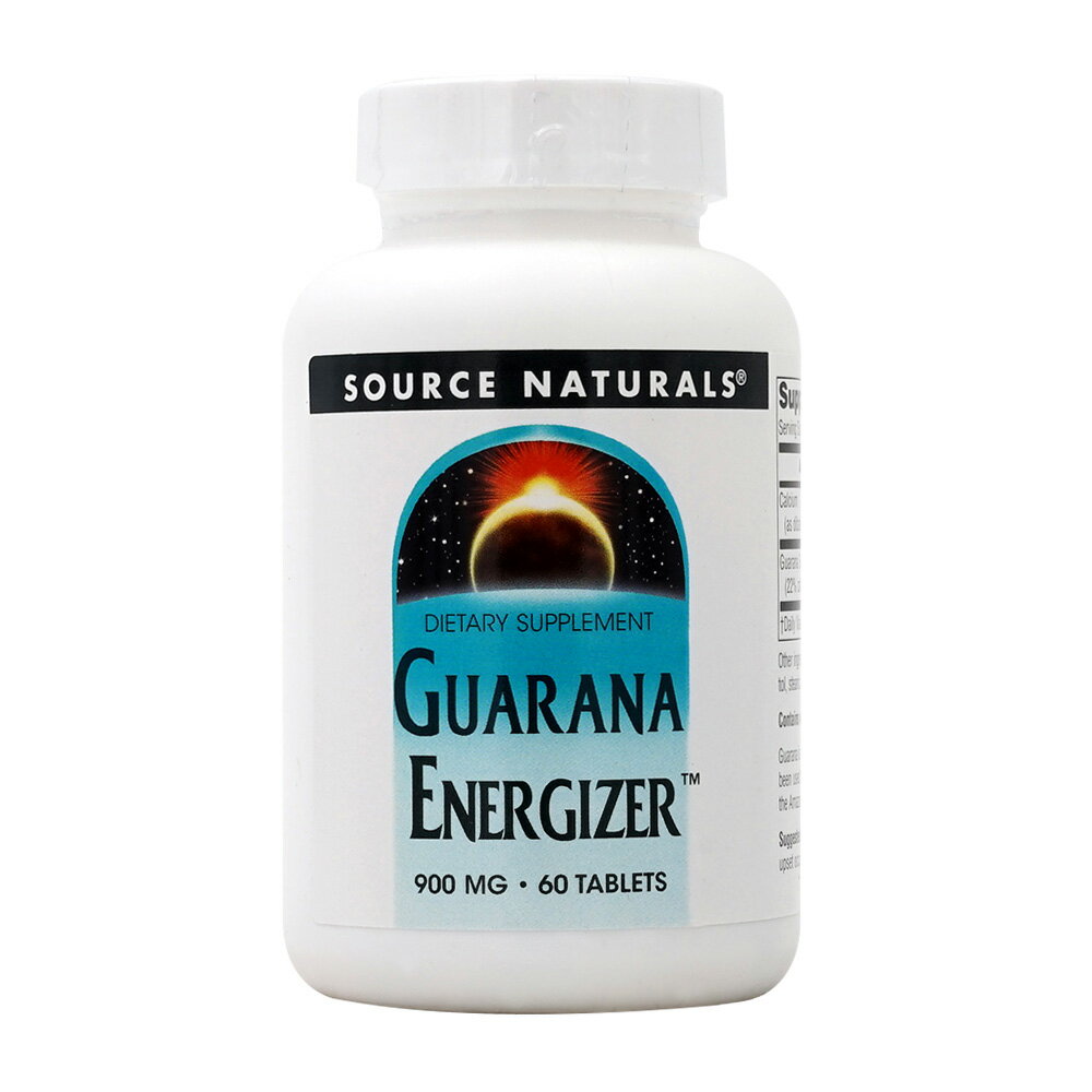 【送料無料】 ガラナ エナジャイザー 900mg 60粒 タブレット ソースナチュラルズ【Source Naturals】Guarana Energiz…