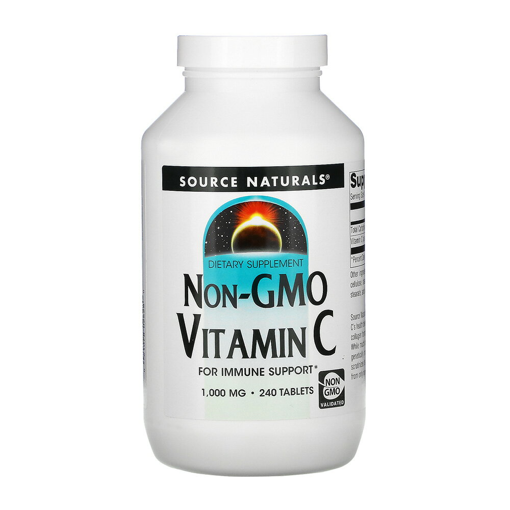  ビタミンC 1000mg 240粒 タブレット ソースナチュラルズ Non-GMO Vitamin C 1000 mg, 240 Tablets