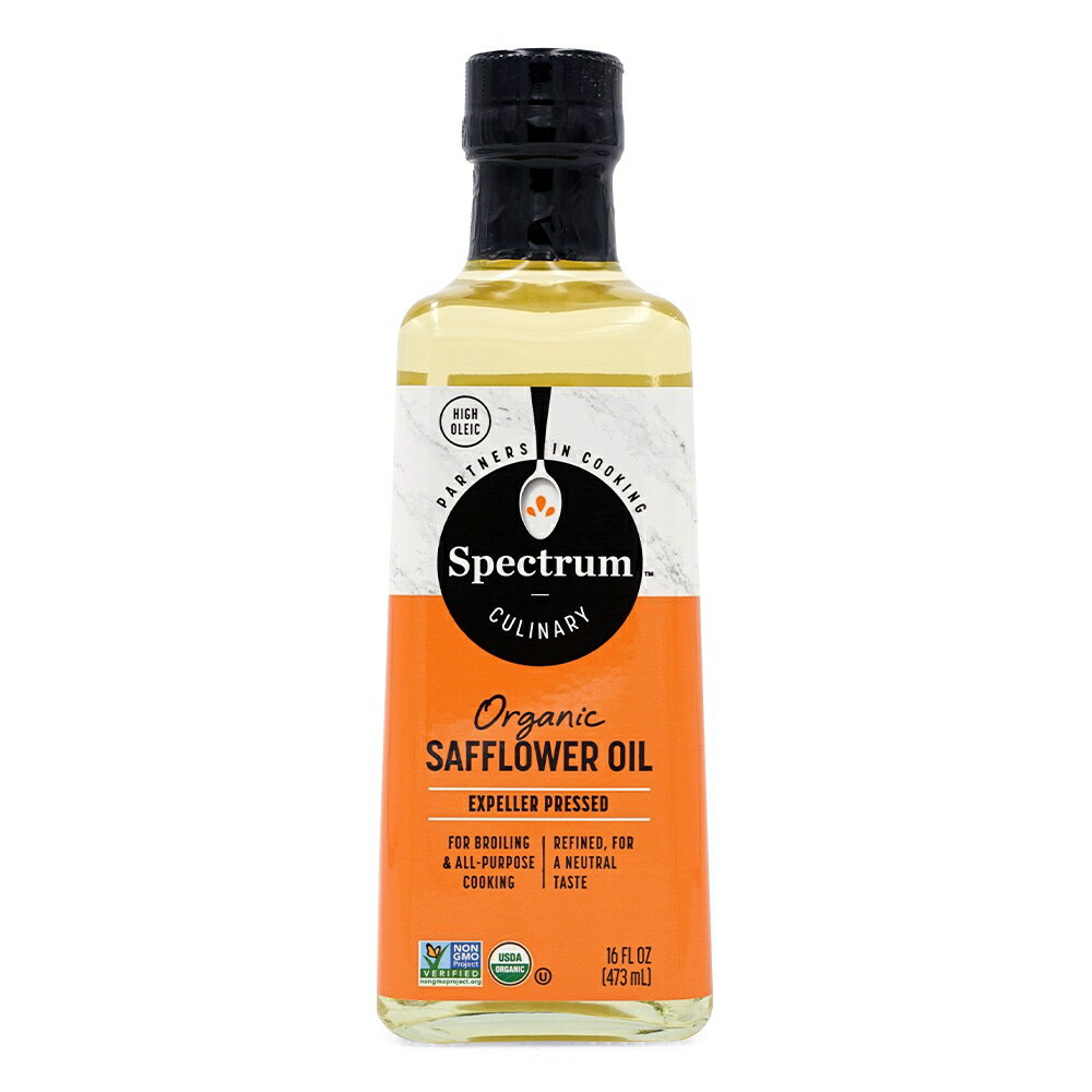 【送料無料】 オーガニック ベニバナ油 ベニバナオイル 473ml スペクトル【Spectrum】Organic Safflower Oil, High Heat 16 FL OZ